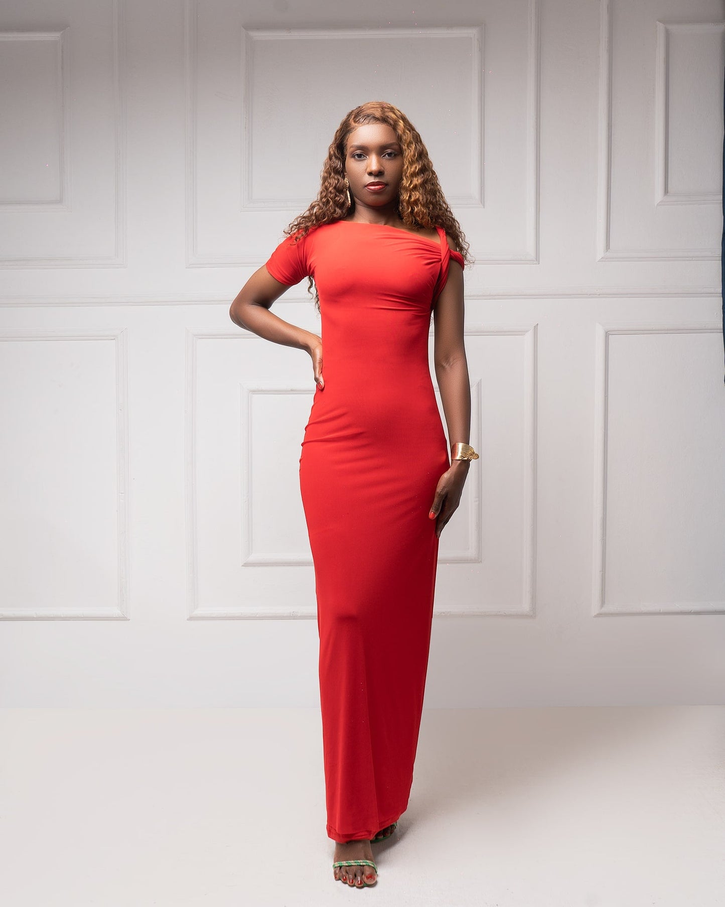 Katy Red Max Dress