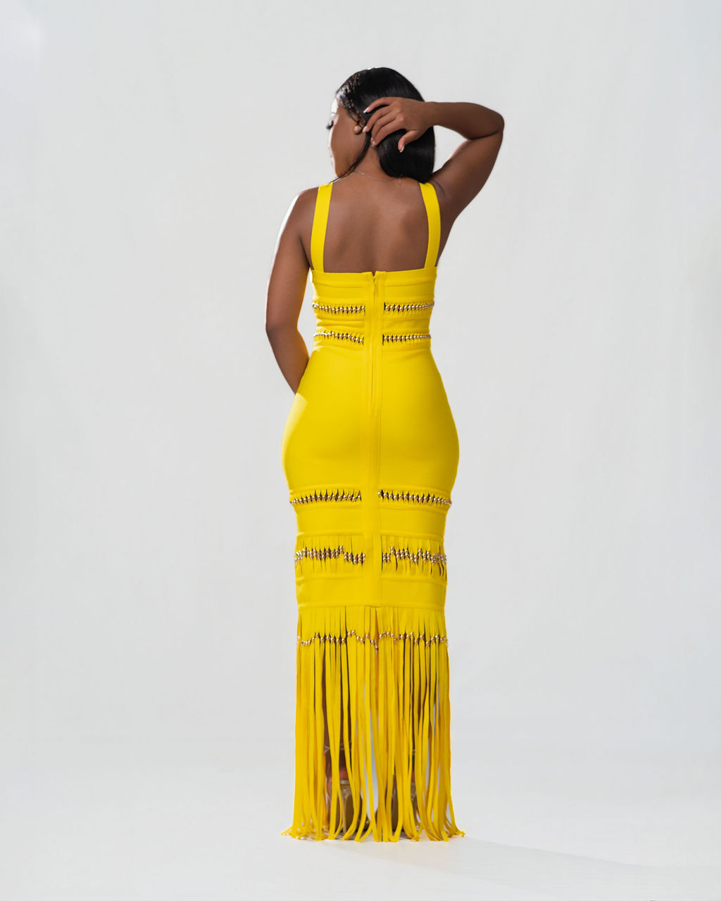 Yellow Maxi Bandage Dress