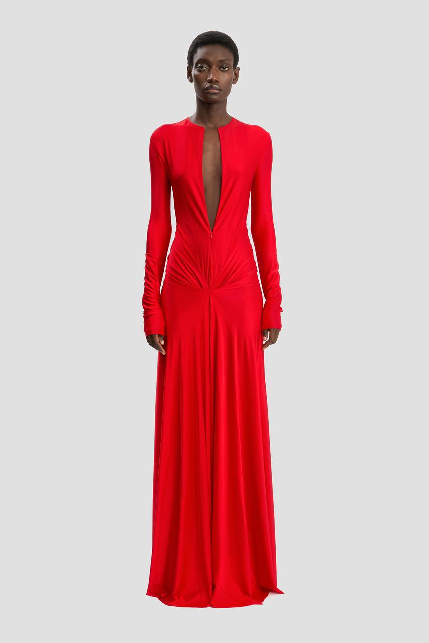 Lebo Red Maxi Dress Red / Small