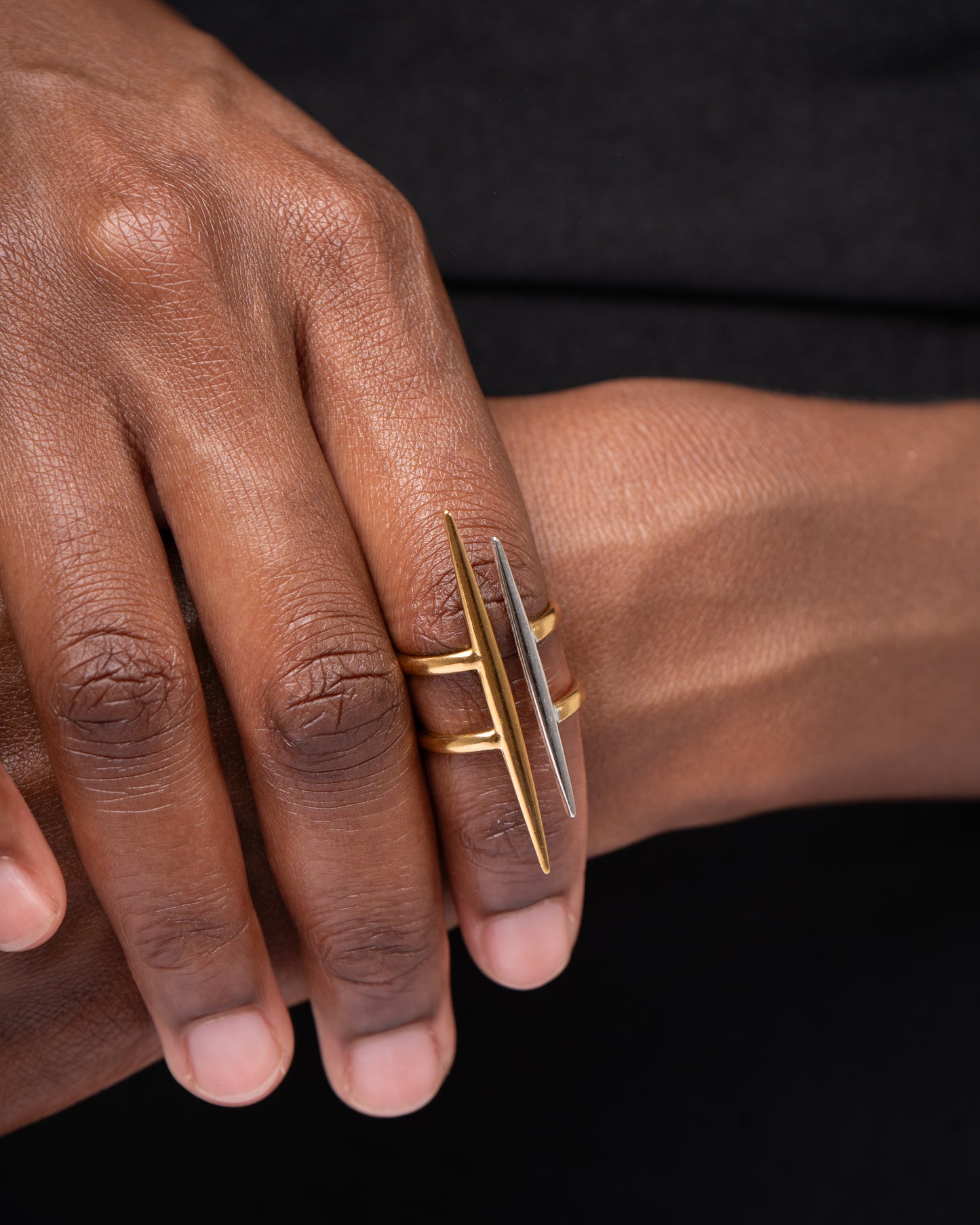 Dual-Tone Spike Ring