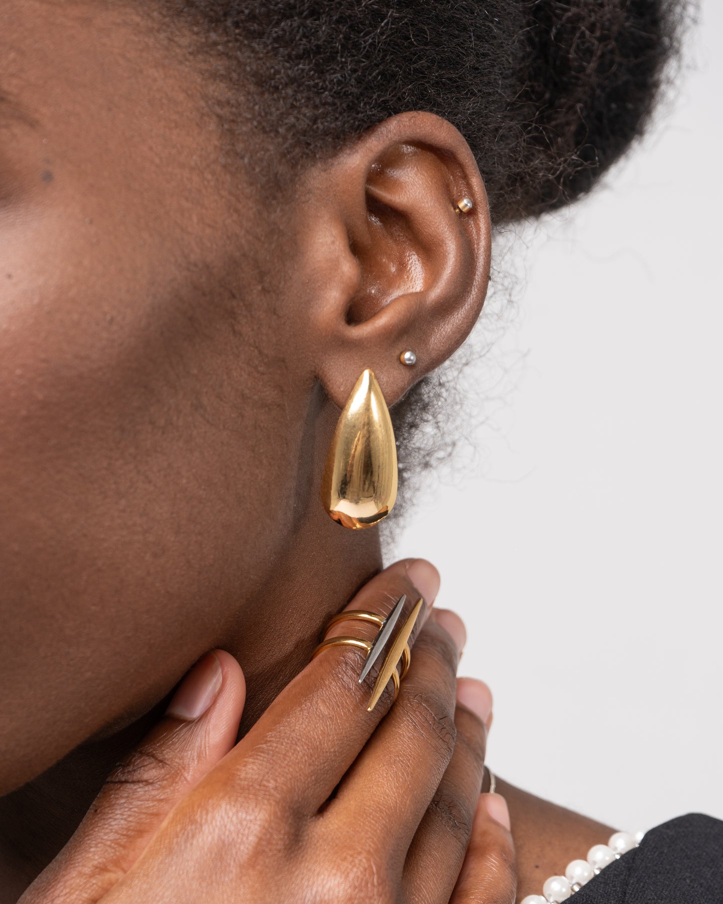 Gold Teardrop Earrings
