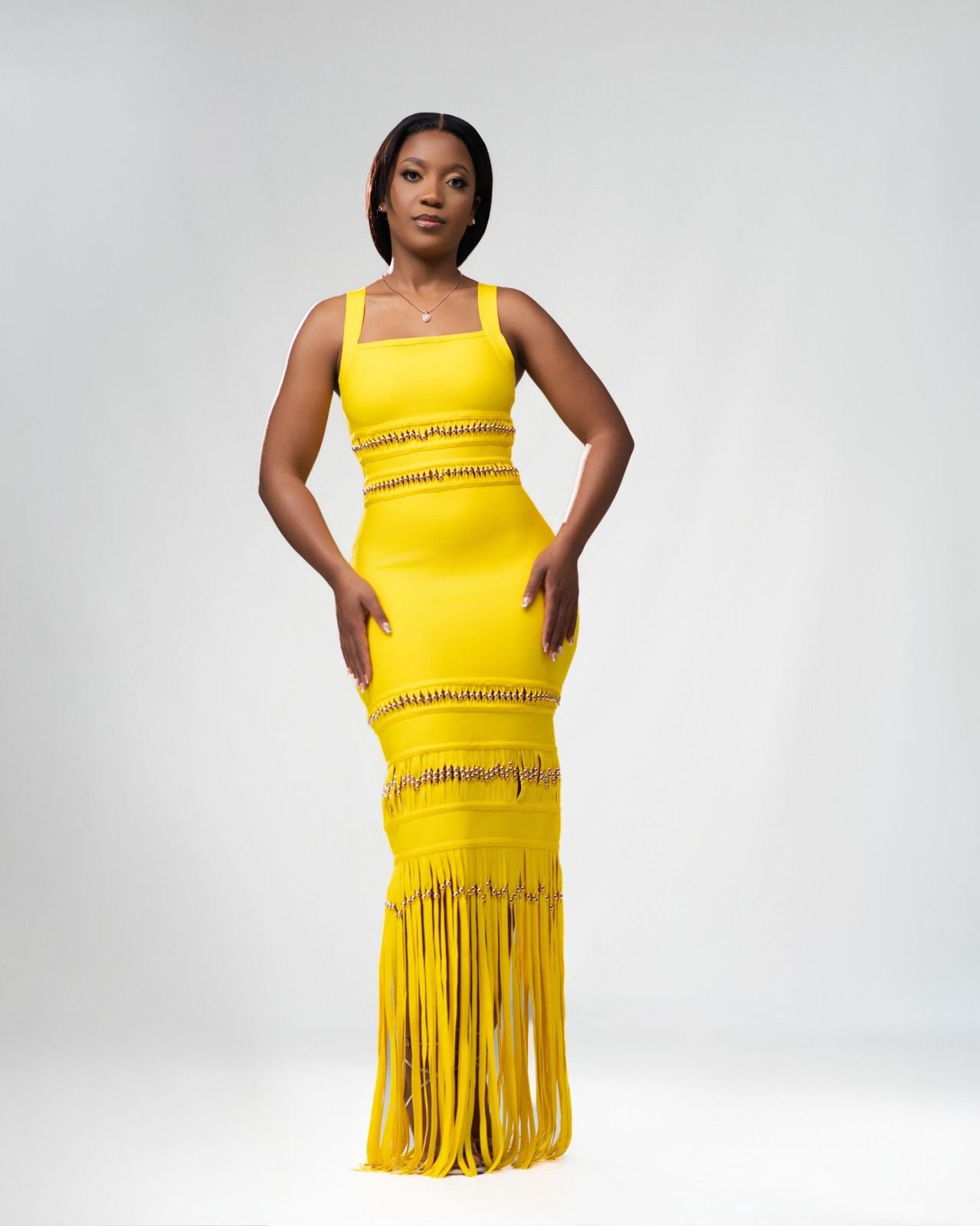 Yellow Maxi Bandage Dress