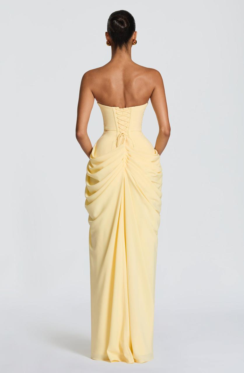 Lina Lemon Maxi Dress